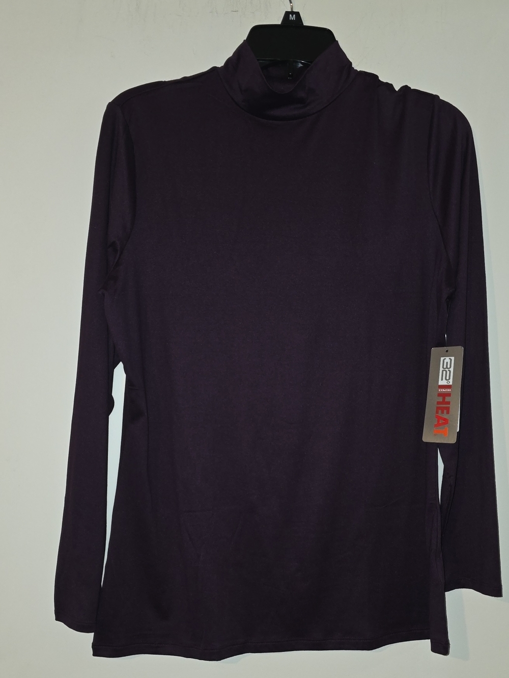 32 Degrees Women's Long-Sleeve Turtleneck Top — Plum